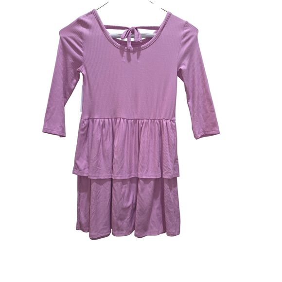 Girls Lilac Tiered Dress Size 6X NWT by Epic Threads – Long Sleeve Ribbed Knit - Picture 7 of 7
